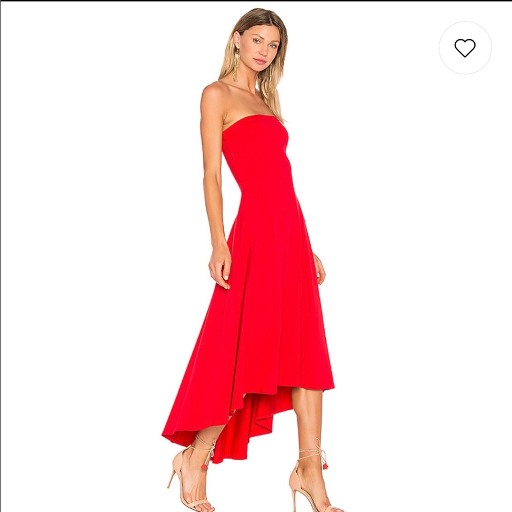 Susana Monaco Red Strapless Dress Sz. L